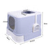 PaWz Cat Litter Box Fully Enclosed Toilet Purple-2018816757032161282