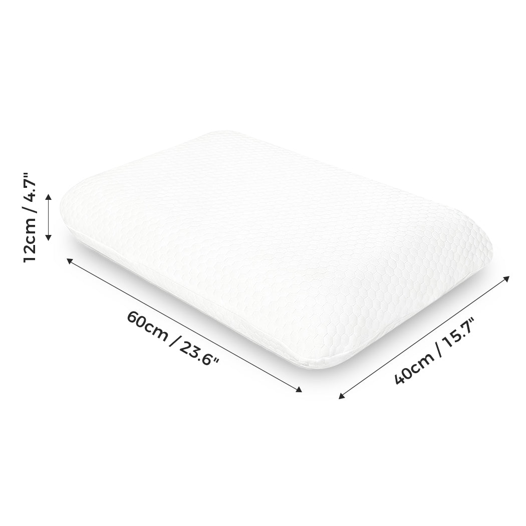 Dreamz Memory Foam Orthopaedic Pillow Neck Pain Side Stomach Back Sleeper 2 Pack-2050056763918651394