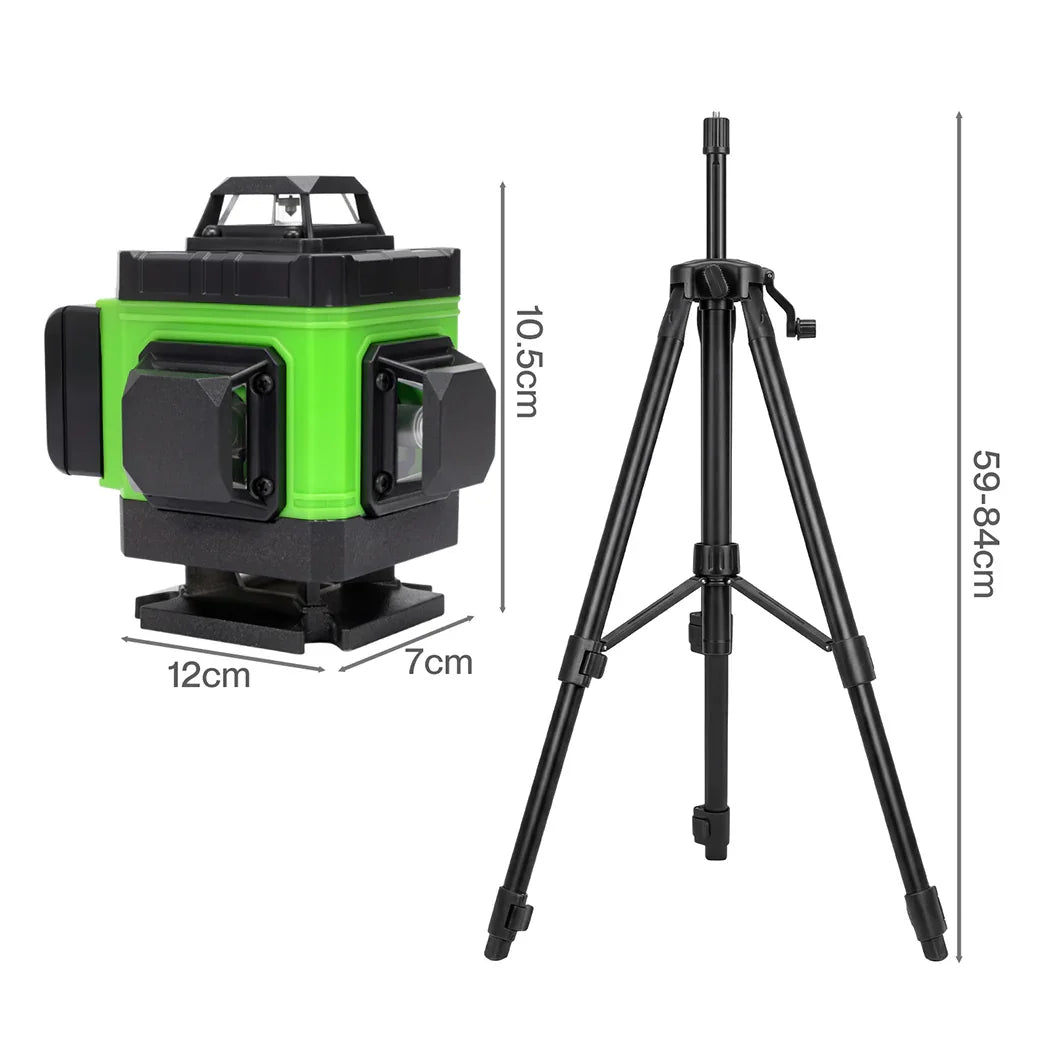Traderight 16 Lines Green Laser Level Cross Measure Tool Tripod 360�  Rotary-2050056775654313986