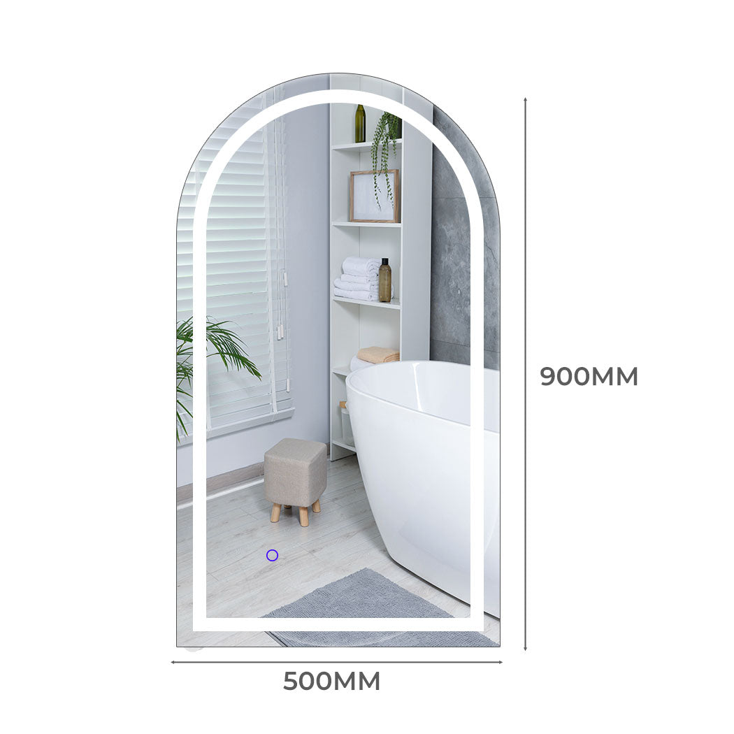 EMITTO LED Wall Mirror Arch Anti-fog 50*90cm 50x90-2065254622574022658