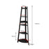 Levede 5 Tier Corner Shelf Wooden Storage Black-2006733234070753282