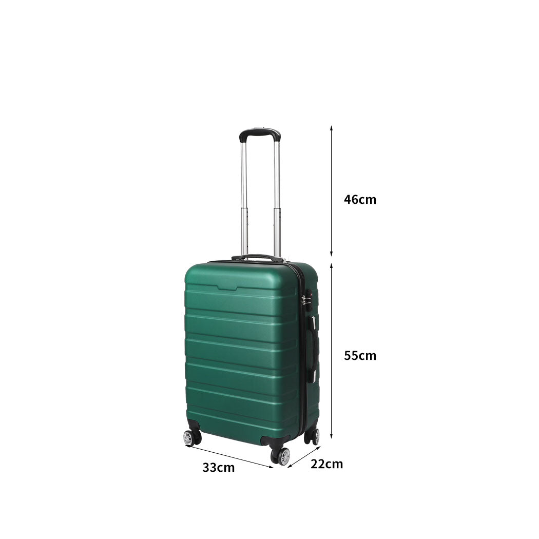 Slimbridge 20" Carry On Luggage Case Green 20 inch-1864184364498292738