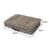 Dog Calming Bed Warm Soft Plush Comfy XL Khaki X-Large-2029387225019584514