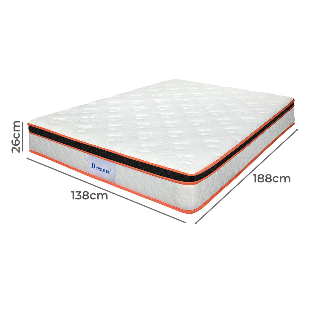 Dreamz 7 Zone Pocket Spring Mattress Medium Firm Double-2050056899751186434