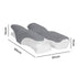 Dreamz Ergonomic Memory Foam Cervical Pillow Neck Shoulder Pain Relief Washable-2061251866750226434
