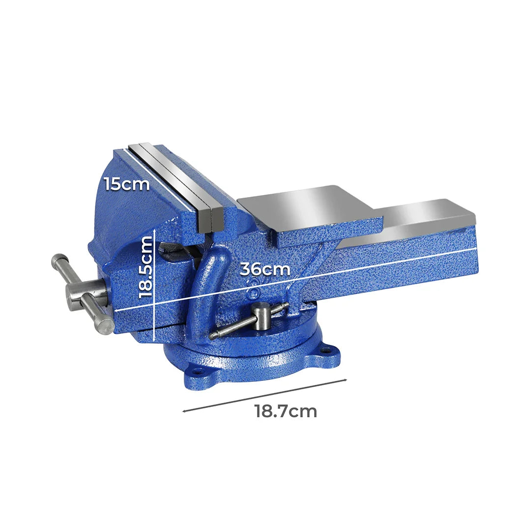 Traderight 8" Bench Vice Anvil Swivel 200mm-2018816818680041474