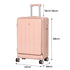 Slimbridge 26" Luggage Trolley Travel Hard Pink-1894516770241384450