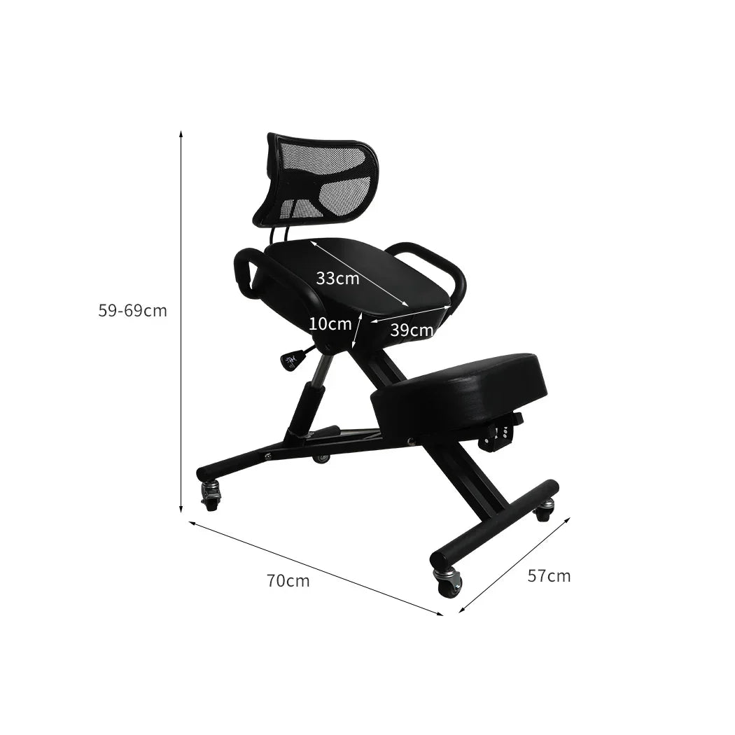 Levede Kneeling Chair Office Ergonomic Black-2006733286877040642
