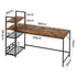 Levede Computer Desk Study Home Table with 4-Tier Shelf-2050056912246018050