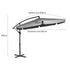 Mountview 3M Cantilever Umbrella Outdoor Grey Without Base-1942353021673541634