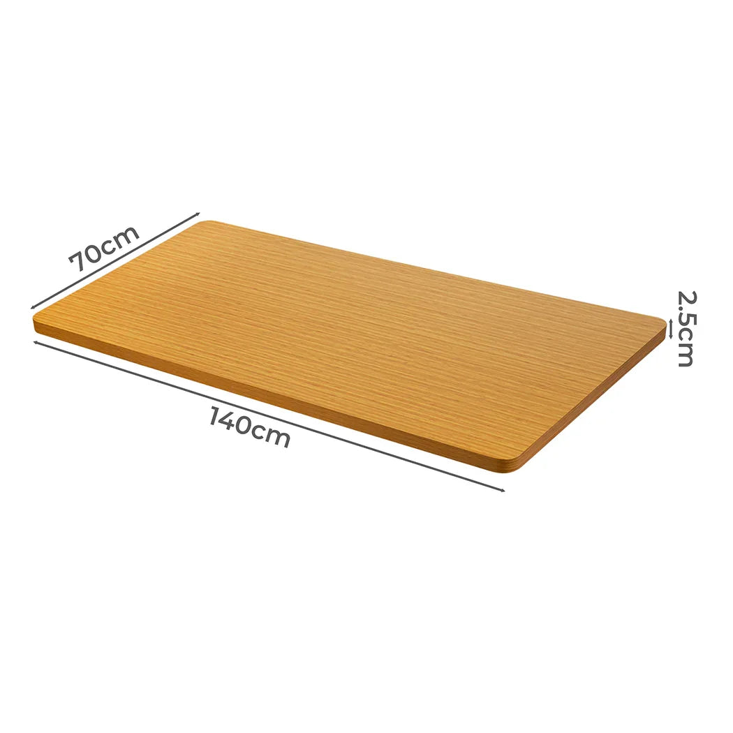 Levede Desktop For Motorised Adjustable Black 140X70CM Natural-2029387252488081410