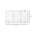 PaWz Wooden Pet Gate Dog Fence Safety White 400x 3MM-2006732963521368066