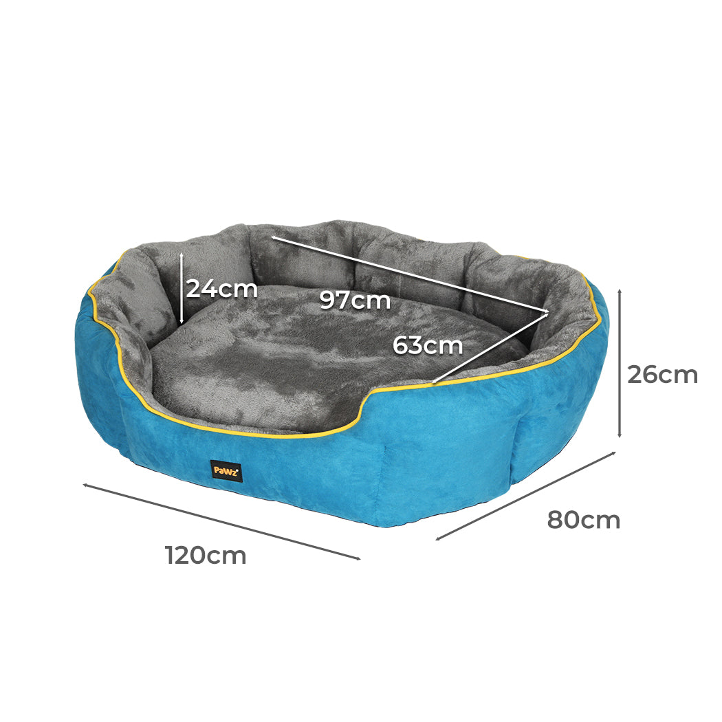 PaWz Electric Pet Heater Bed Heated XL Blue X-Large-2029387227167068162