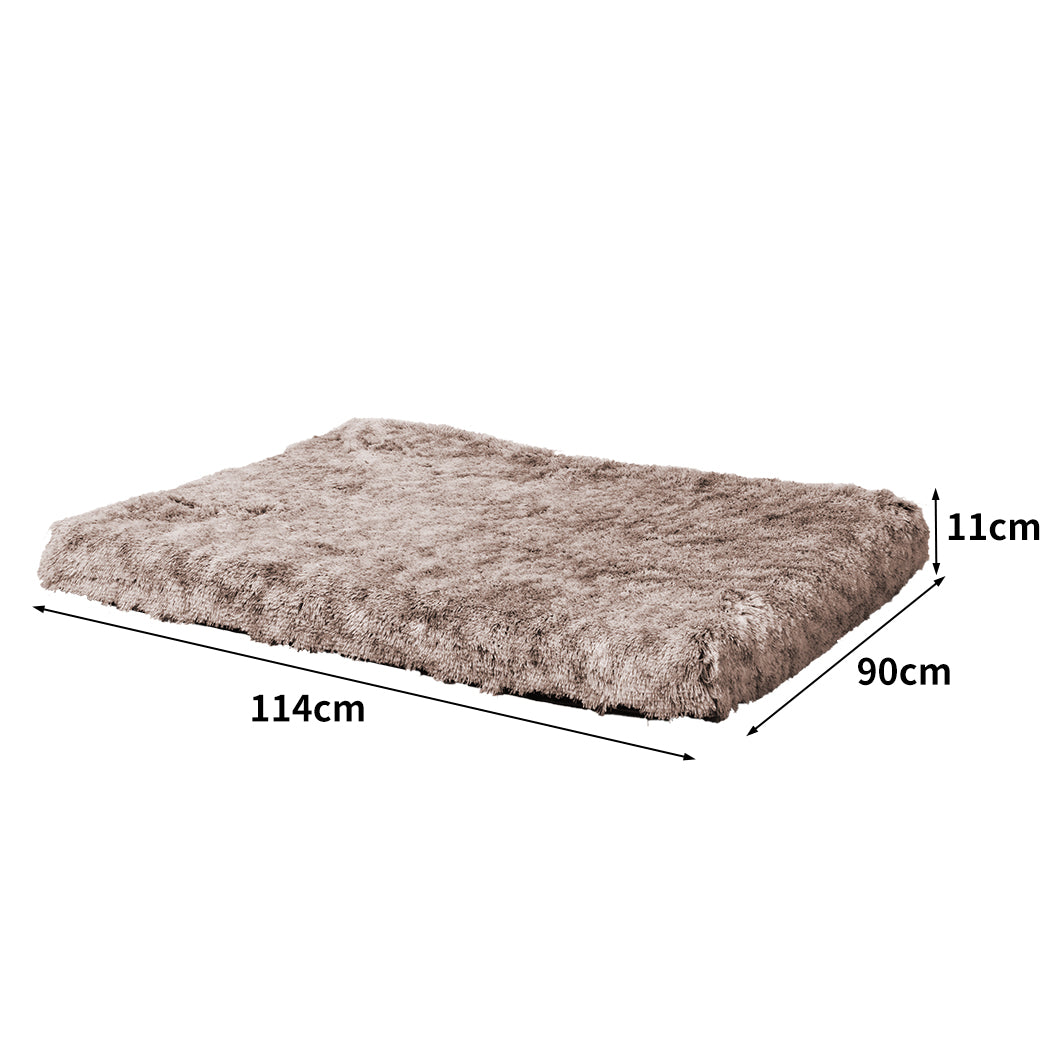 PaWz Dog Mat Pet Calming Bed Memory L Coffee Large-1910112983200174082