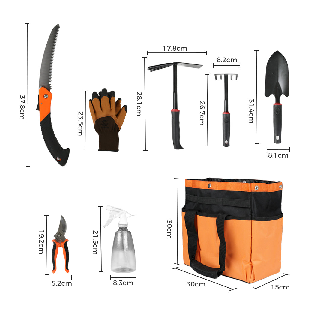 Lambu Gardening Hand Tools 7PC with Storage Bag-1864183568343896066