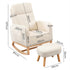 Levede Rocking Chair Ottoman Footrest With Side Pocket-1942353697505939458