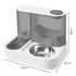 PaWz Automatic Cat Feeder Gravity Food and Water Dispenser for Home Travel White-2109799598678282243