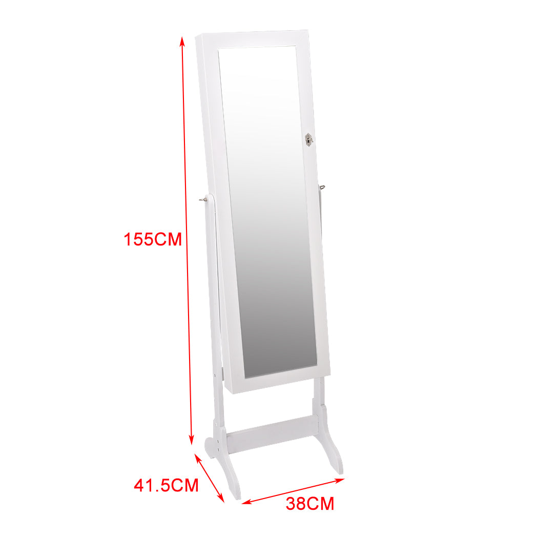Levede Mirror Jewellery Cabinet Makeup-1864184303475363842
