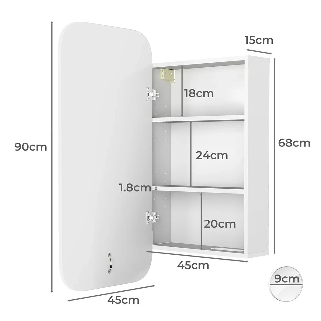 Levede Bathroom Mirror Cabinet-2006732716950818818