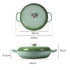 TOQUE 3.5L Enamel Dutch Oven Pan in Green Colour-1864184348740292610