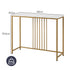 Levede Hallway Table Narrow Console Marble Effect Tabletop Adjustable Foot Pads-2050059016528334850