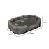 PaWz Electric Pet Heater Bed Heated L Grey Large-1910112462649298946