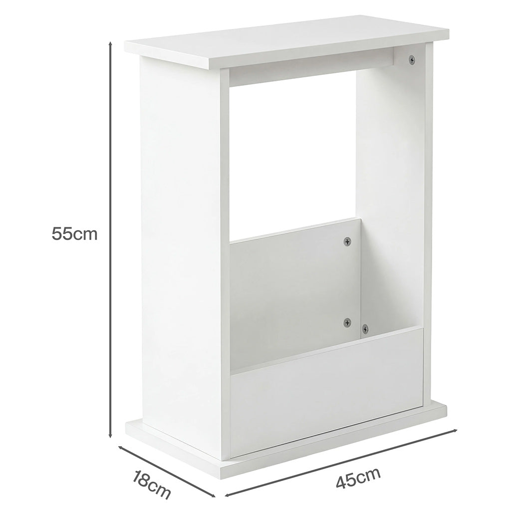 Levede Narrow End Table Modern Office Side Table Magazine Rack Bedside Storage-2061251866033000450