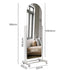 Yezi 165CM Movable Arch Full Length Mirror-1897119187105615874
