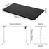Levede Motorised Standing Desk Adjustable 140cm Black 1000x 1MM-2018816934543495170