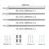 Marlow Silver Double Curtain Rod Steel Pole Pommel Set Extendable Adjustable-2029387251229790210