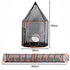 PaWz Cat Tunnel Enclosure Large Foldable Spacious Mesh for Indoor Outdoor Black-2109799598250463235
