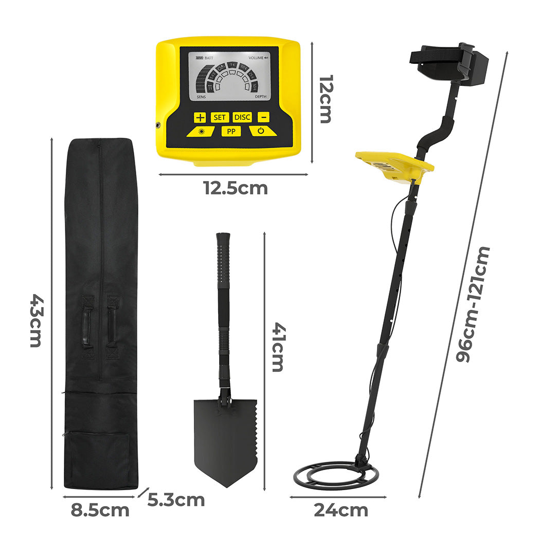 Traderight Metal Detector–Waterproof,LCD Display,24cm Coil-1975420524771282946