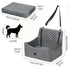 Pawz Dog Car Seat Booster with Safety Belt  Leashes  for Large Sized Dogs Grey-2100034987809181698