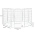 PaWz 8 Panel 48'' Pet Dog Playpen Puppy White 4kg chicken-2006733297018867714