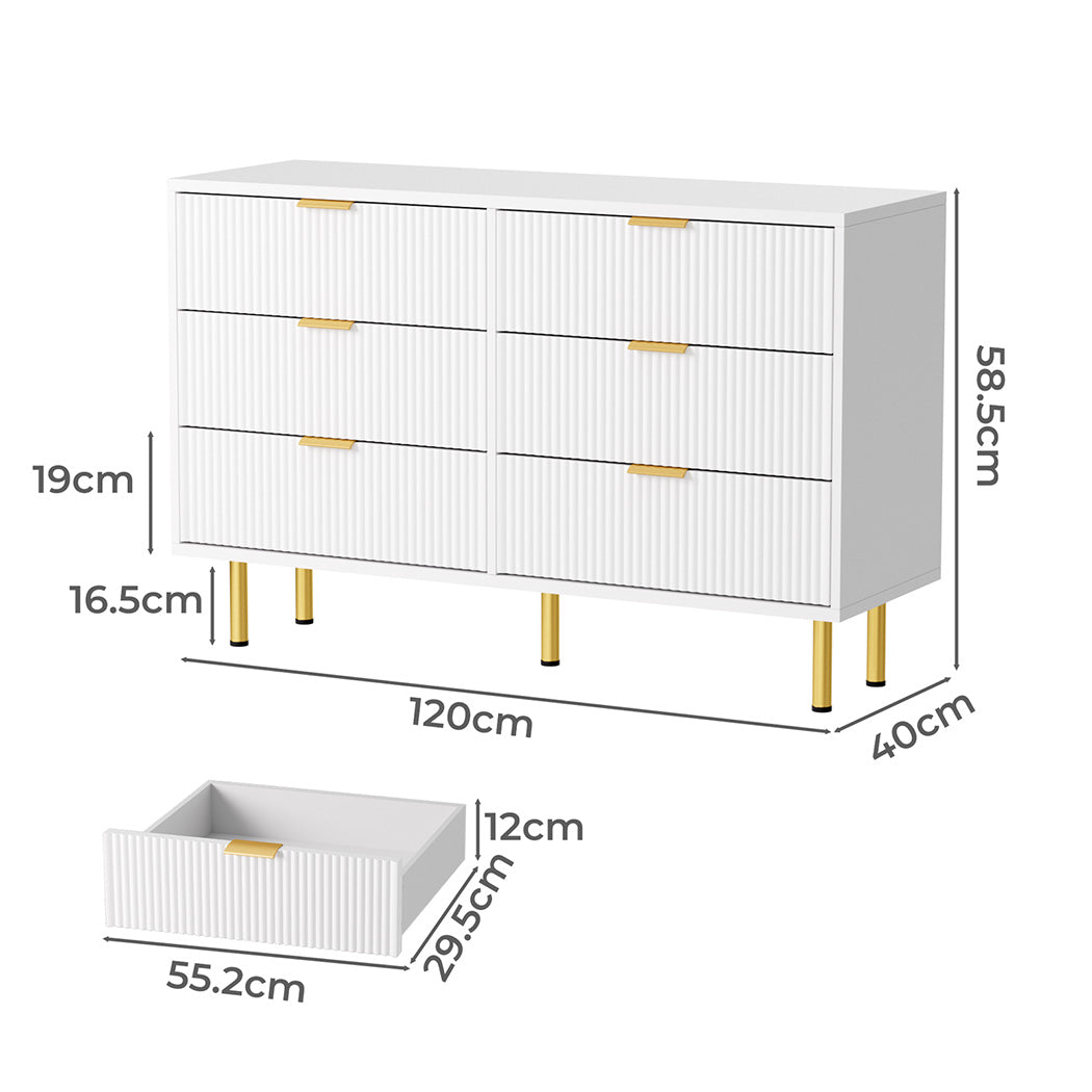 Levede Chest of 6 Drawers-1894516759868870658