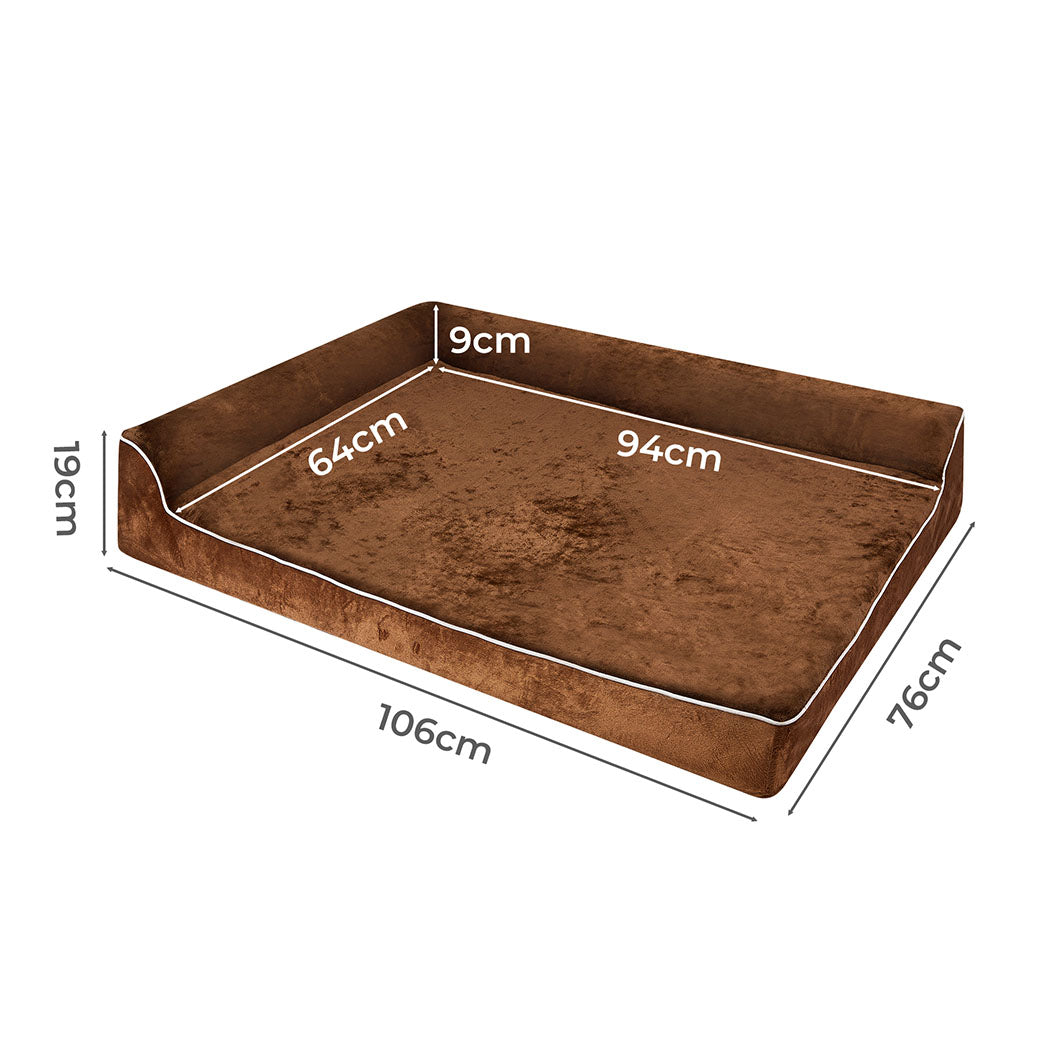 Pawz Orthopedic Dog Bed XL Coffee-1894516776155353090