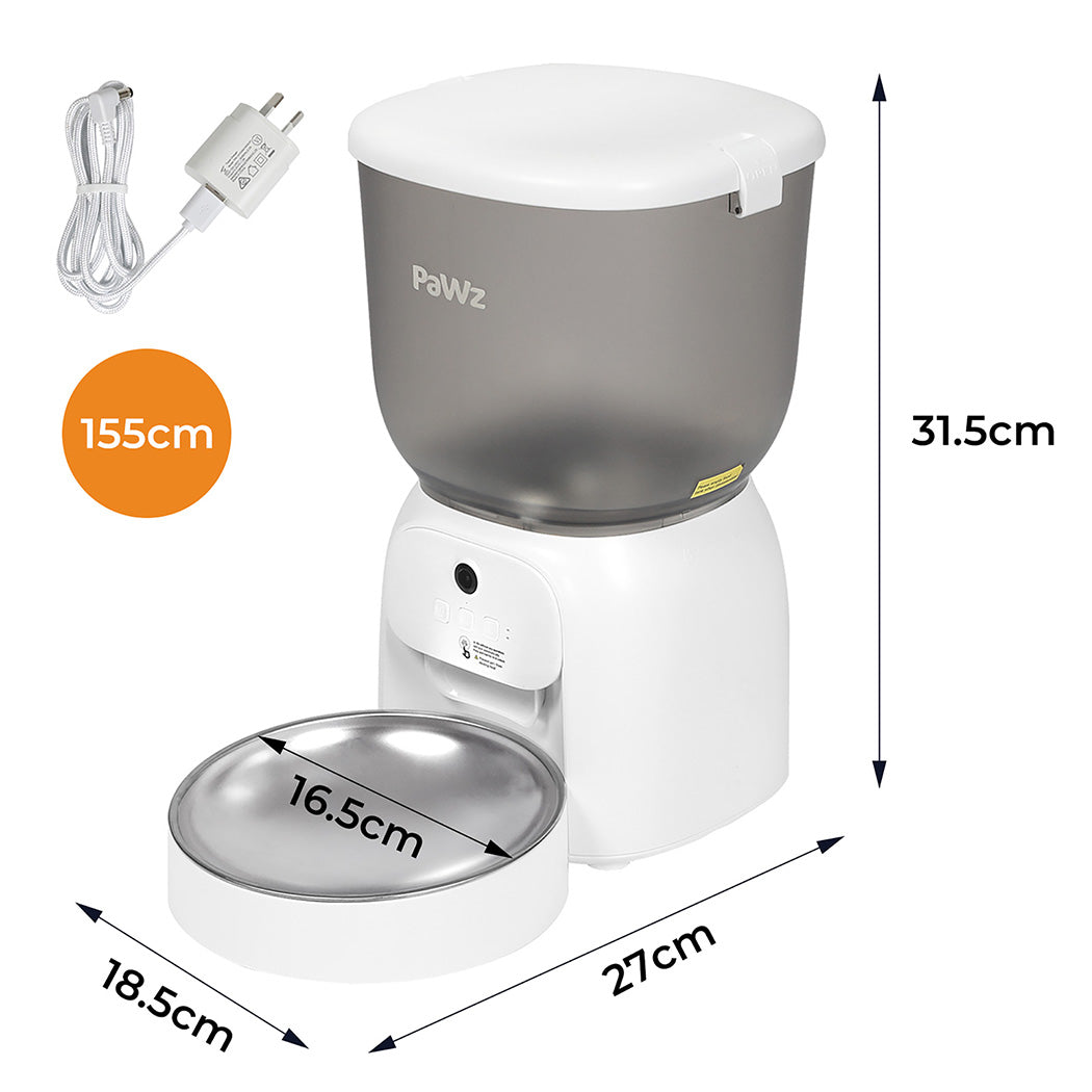 Pawz 4L Auto Pet Feeder Automatic Camera WiFi App-1919278361167925250