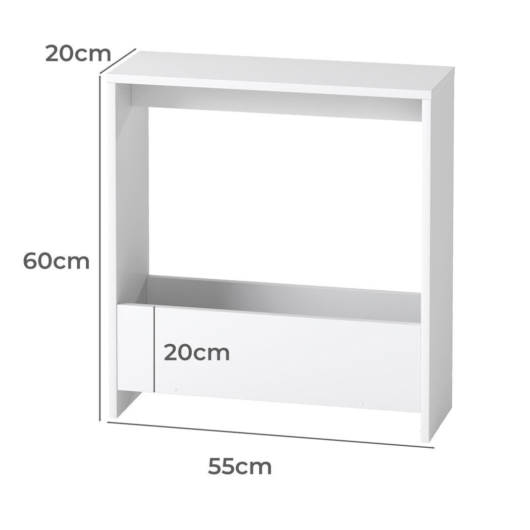 Levede Side Table with Magazine Rack Small End Table-2006732787842945026