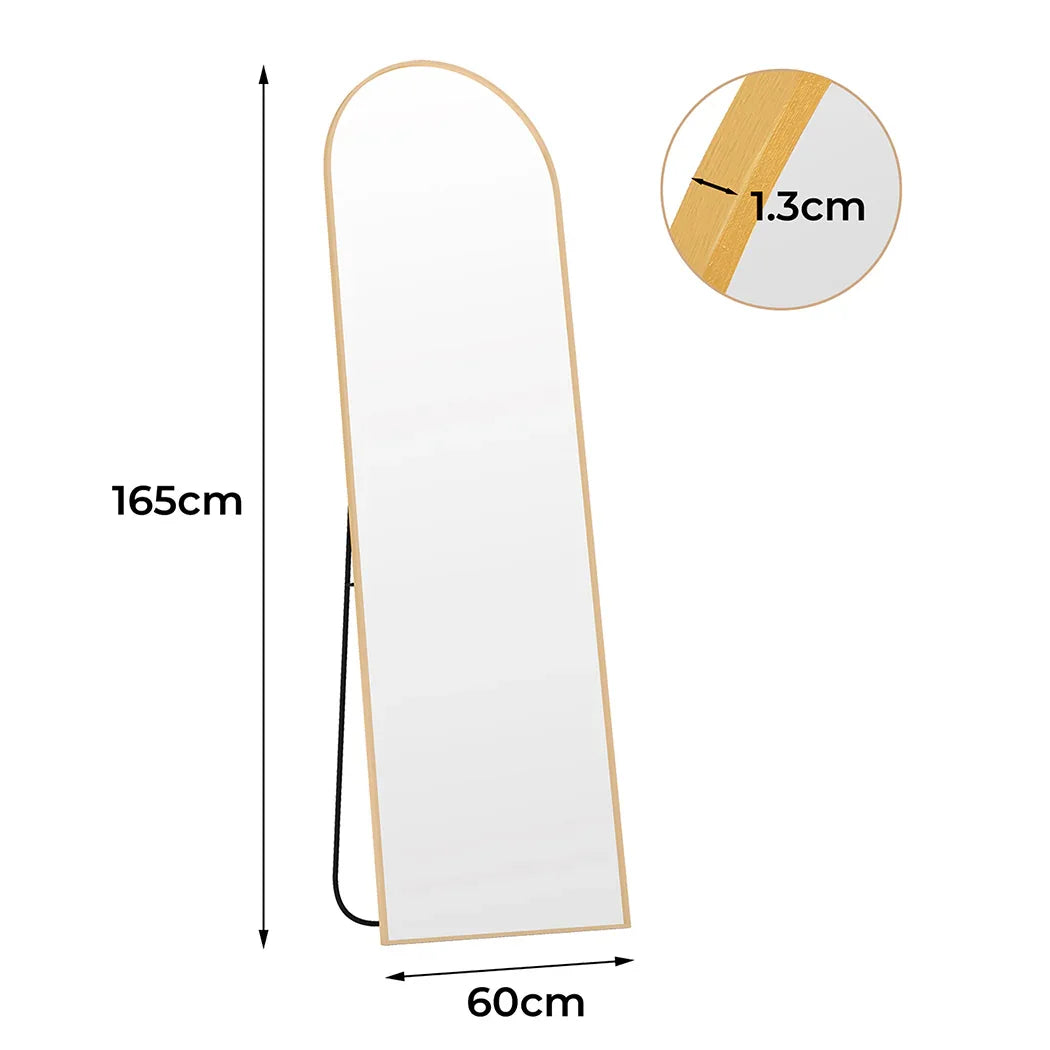 Yezi 165X60CM Full Length Mirror Wall Mounted Mirror Gold-2018816839831916546