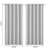2x Blockout Curtains Panels 3 Layers Grey-2065254605146689538