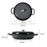 3.5L Enamel Dutch Oven Pan in Black Colour-1864184348593491970