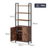 Levede 6 Tier Bookshelf Storage Cabinet Bookcase Display Adjustable Shelves Door-2072893553234808834