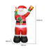 Santaco Inflatable 2.4M Santa Claus LED Christmas Decor-2006733375628513282