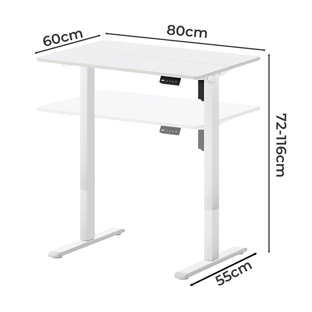 Levede Electric Standing Desk Height Adjustable 80cm-2065254653959999490