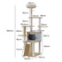 Pawz Cat Tree Tower Large Scratcher Condo House 160cm-2006732708063088642