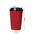 50 Pcs 16oz Disposable Takeaway Coffee Red-1864183142877892610