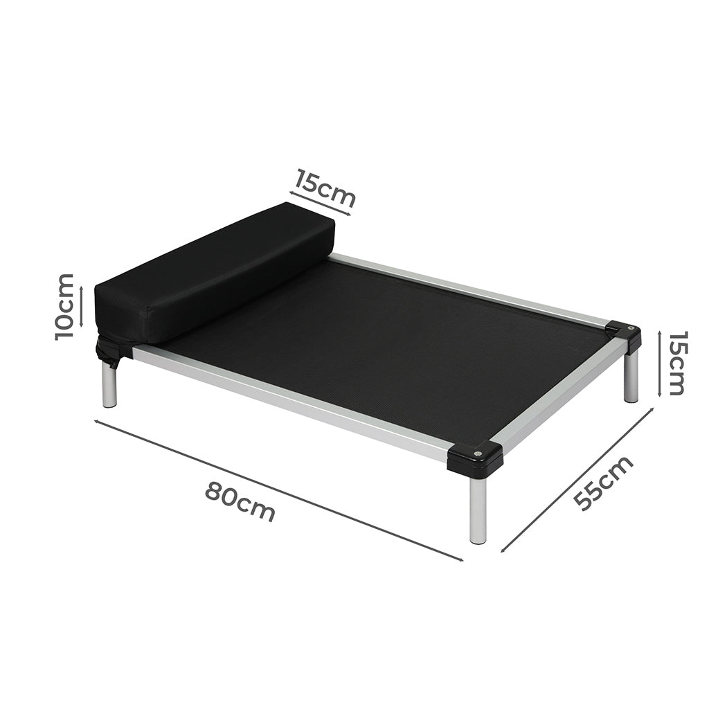 PaWz Pet Trampoline Aluminium Frame L Black Large-1864184558203834370