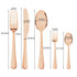 Stainless Steel Cutlery Set Glossy Knife Rose Gold-2006733055871553538
