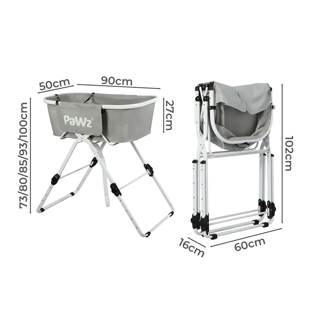 PaWz Pet Bathtub Adjustable Height Folding-2006733000112476162