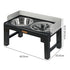 Pawz Elevated Dog Bowls Pet Feeder 6 Height Adjustable Raised Food Water Large-2050056767110516738